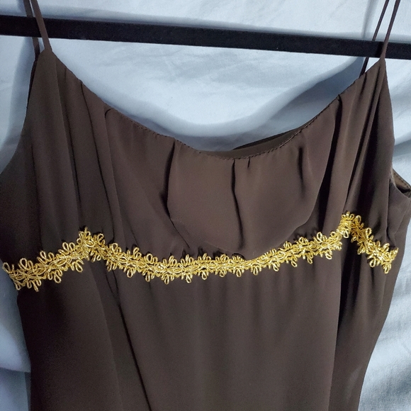 J.K. Collection empire bodice sheer tiers mini dress Size Medium - Picture 7 of 14